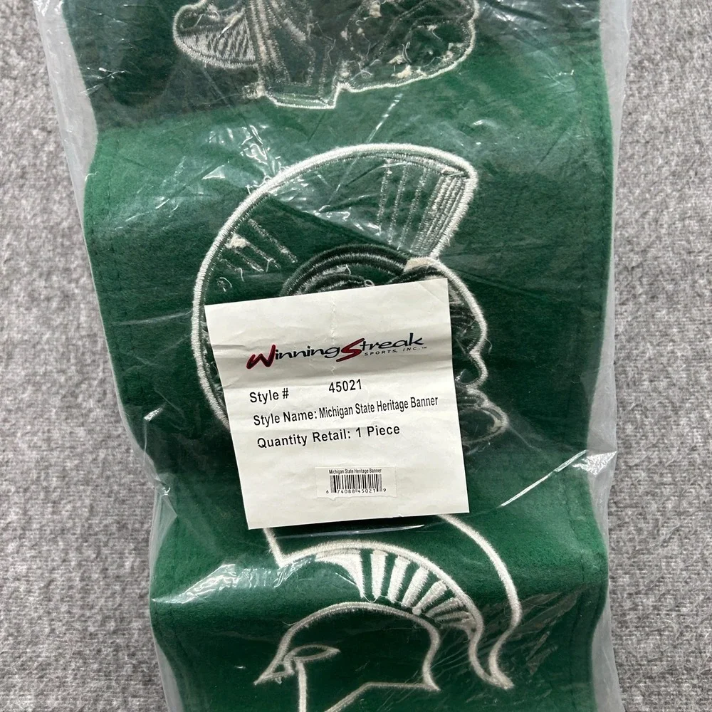 Michigan State Spartans Heritage Banners Wool Sign Decor